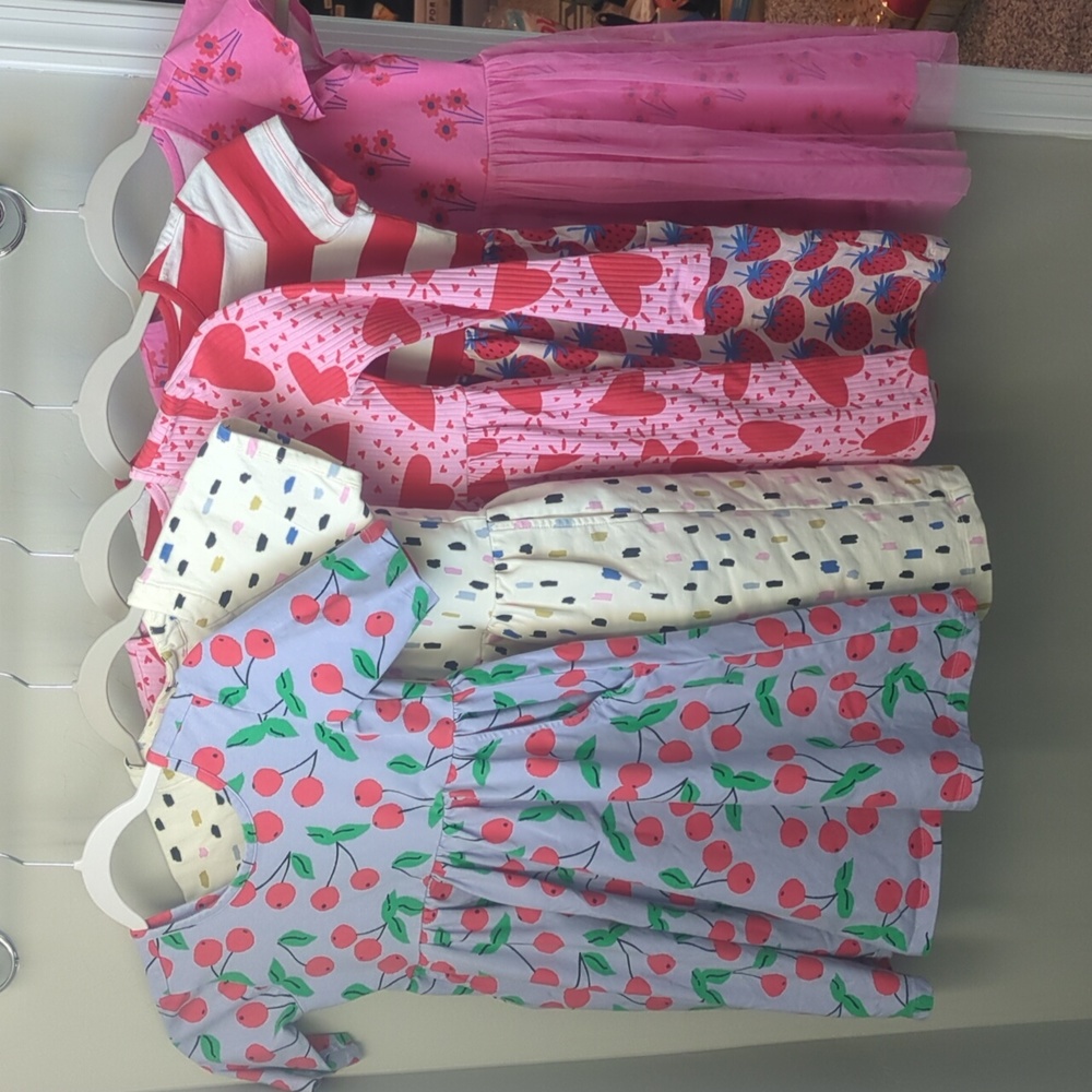5-pack girls dresses from Hanna Andersson size 8